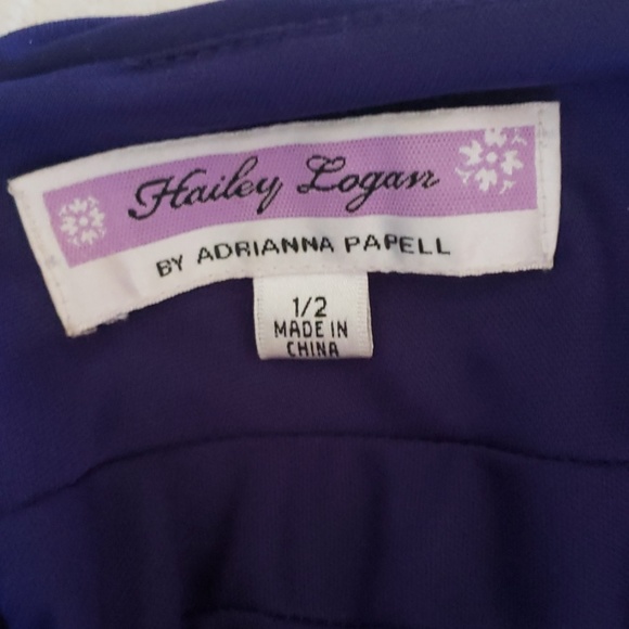 Prom NWT Hailey Logan blue formal dress w embellishment - Picture 4 of 5